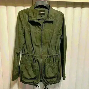Express Drawstring Utility Jacket, Sz XSmall.Fits women in size small perfectly